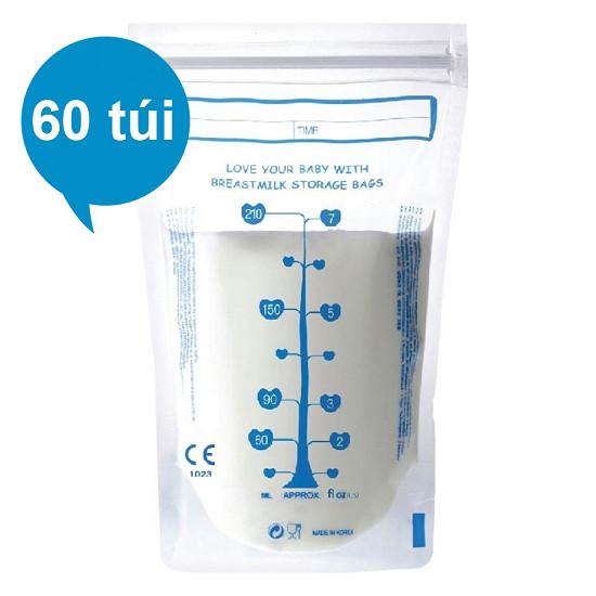 [Tặng bút và ống bón sữa] Hộp 60 túi trữ sữa Unimom Compact