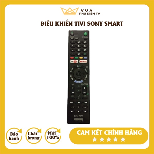 [FREE SHIP- CHÍNH HÃNG]Remote điều khiển tivi Sony smart chính hãng màu đen RMT- TX300P dùng được cho tất cả tivi Sony không cần cài đặt phím bấm nhạy, phân phối bởi Vua Phụ Kiện TV