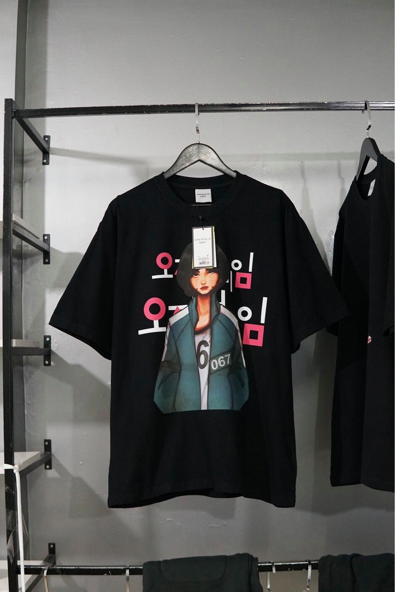 Áo thun ADLV squid game Levant unisex form rộng cotton 100%