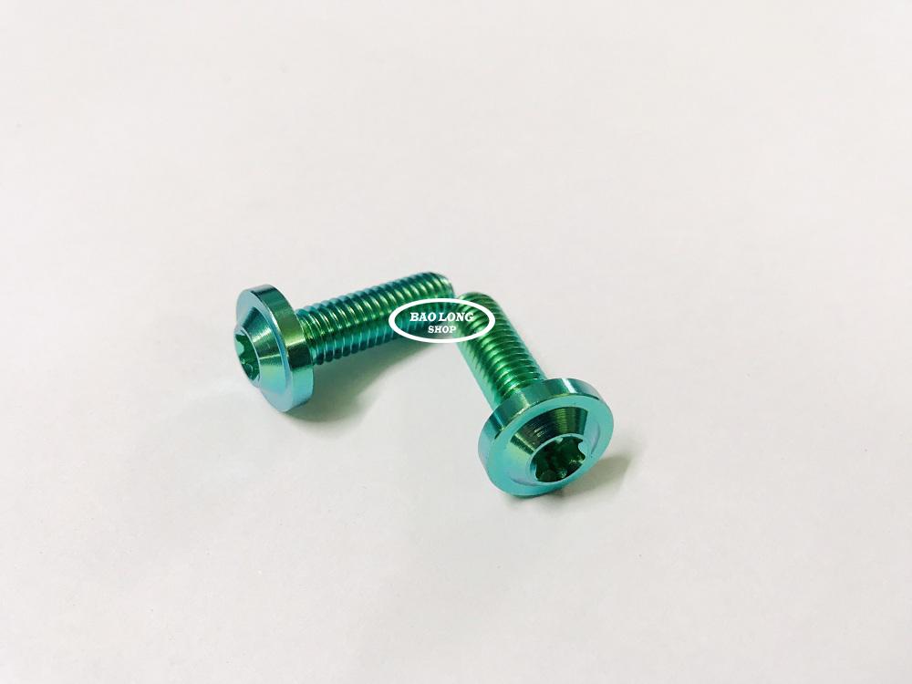 2 Ốc TiTan GR5 8Li 2 Xanh Lục Bảo (100%Titan)