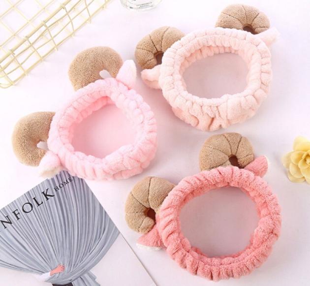 [HCM]Băng Đô Rửa Mặt Sừng Cừu Nhiều Màu So Cute