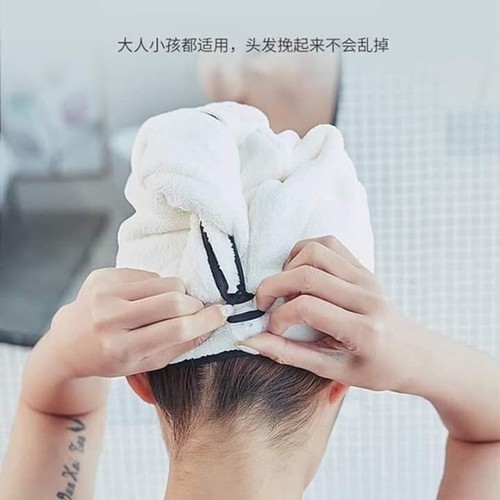 Combo 2 Khăn Quấn Khô Tóc - Khăn Ủ Tóc Siêu Nhanh, Tiện Lợi