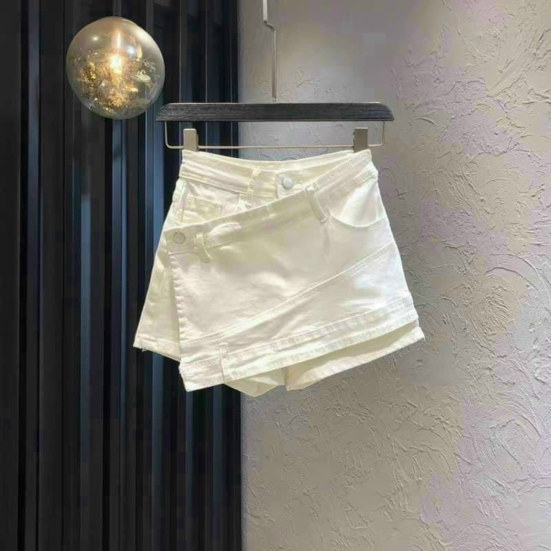chân váy đắp vạt chéo chất kaki