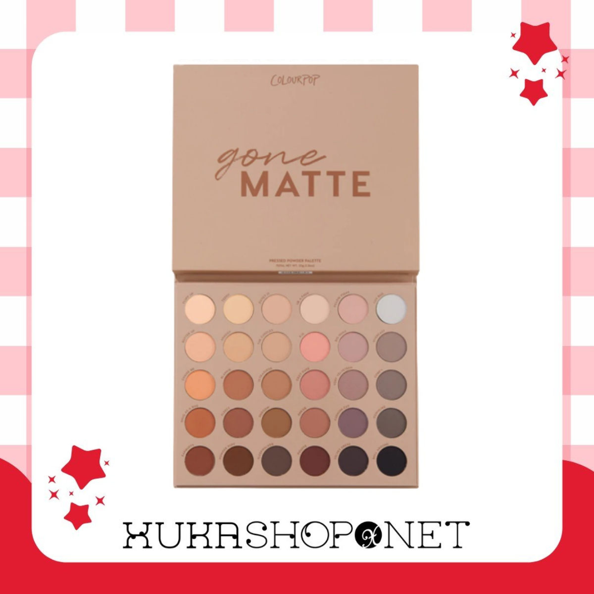 Bảng Phấn Mắt Colourpop Bare Necessities 30 Ô Màu Chống Thấm Nước Lâu Trôi