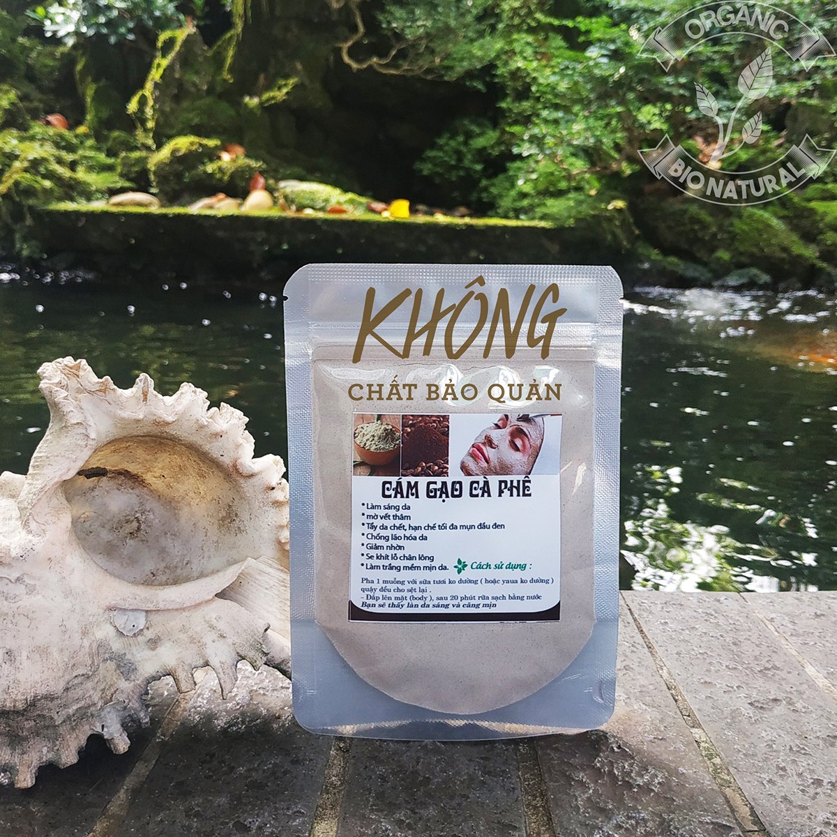 [HCM][BIONATURAL] Bột đắp mặt Cám Gạo Cà Phê handmade 50gr