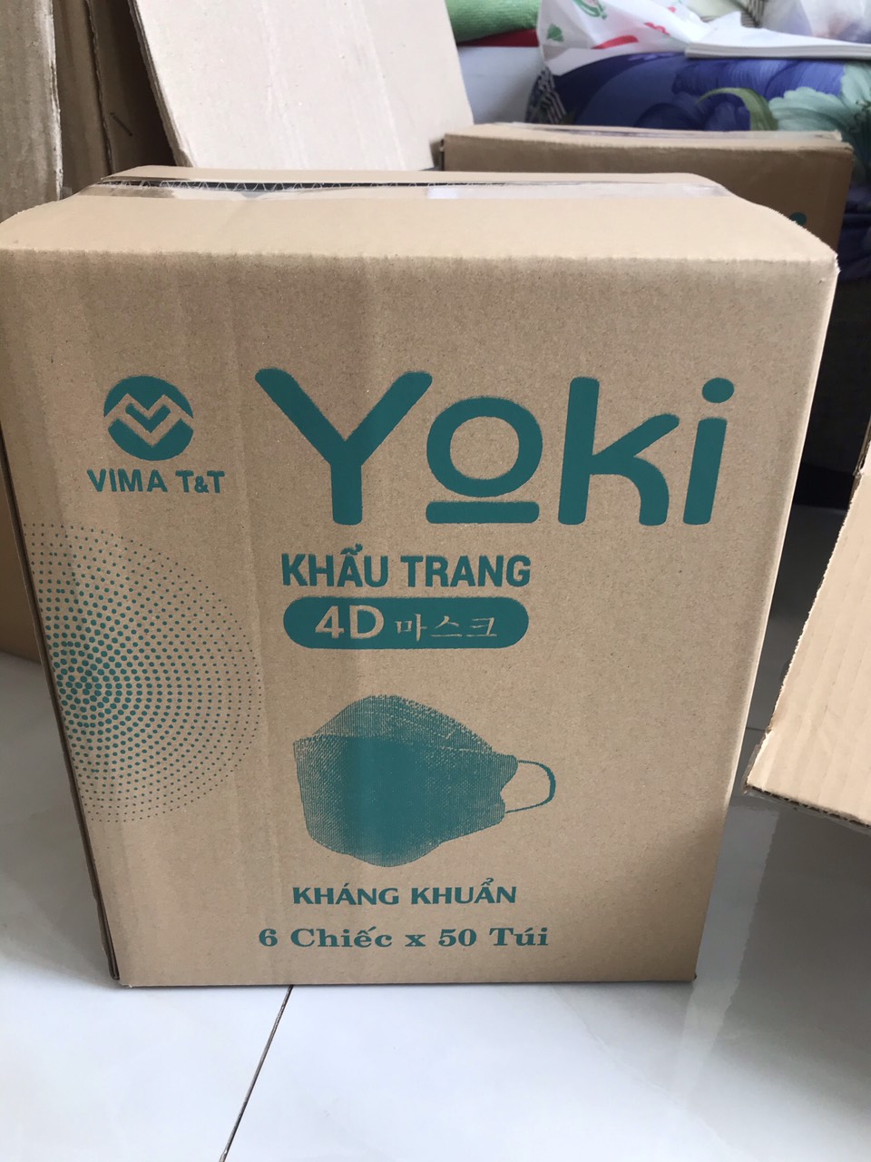 Khẩu trang 4D YOKI kháng khuẩn 1 bịch/10 cái