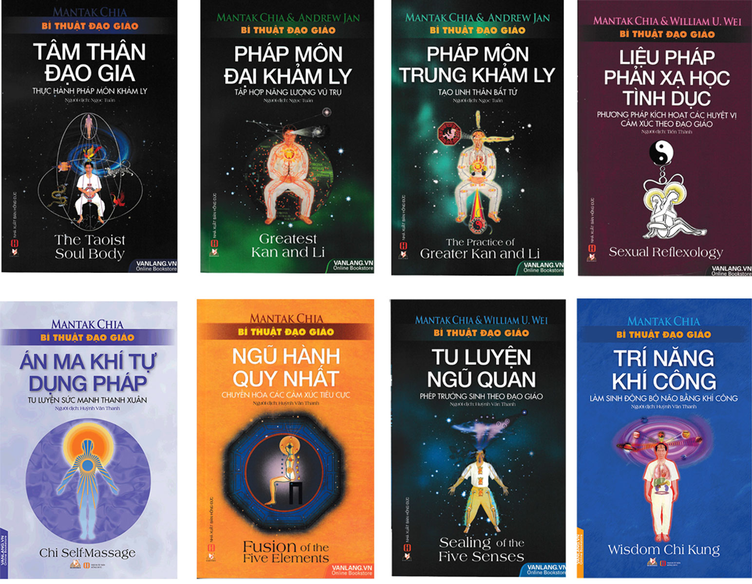 Sách Bí Thuật Đạo Giáo (Bộ 8 Cuốn) – Mantak Chia & William U. Wei (BỘ 1 + 2)