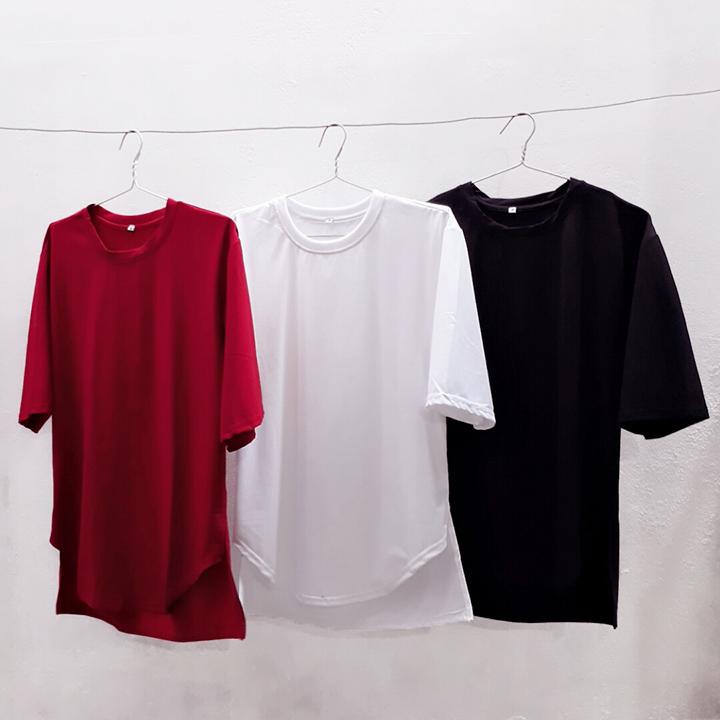 ÁO LONG TEE LIO TAY LỠ - ĐEN, TRẮNG, ĐỎ ĐÔ (HÀNG ĐẸP)
