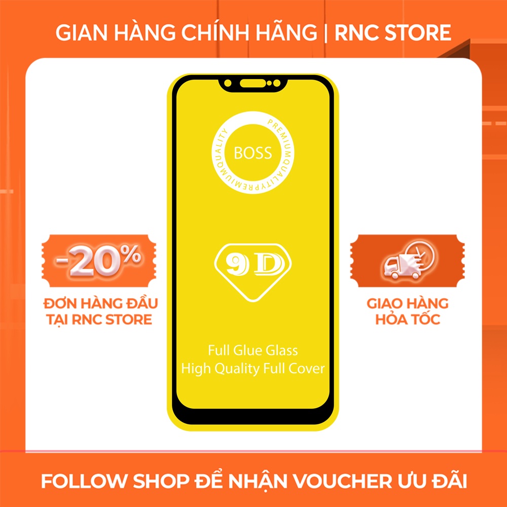 Cường lực Vsmart Joy 1/Joy 1 Plus/Joy 2 Plus/Active 1....Full màn hình viền đen