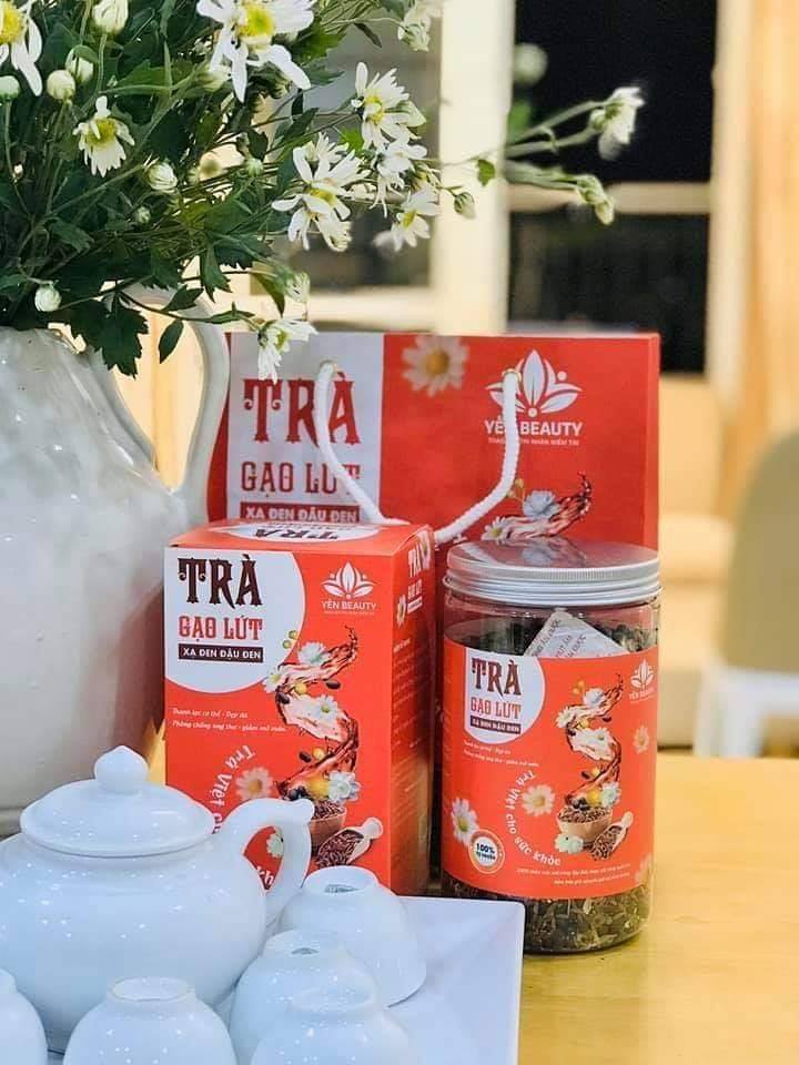 Trà Gạo lứt đậu đen xạ đen - GIẢM CÂN THẦN TỐC (800gr)