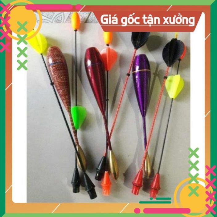 Phao lục chân đồng 2 ngọn câu đêm ngày kèm pin giá siêu rẻ