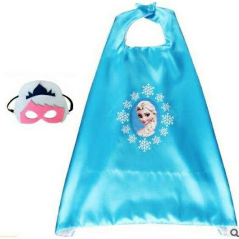 Áo Choàng Elsa + Mặt Nạ Elsa Cho Bé Dễ Thương