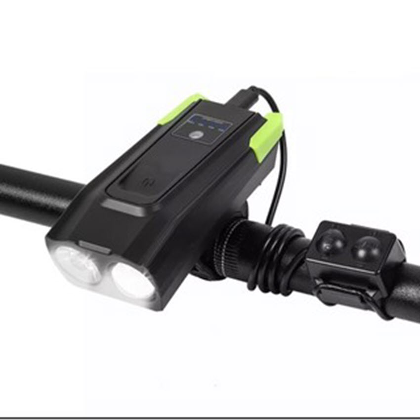 Đèn pha xe đạp có còi T6 tặng 1 đèn led hậu