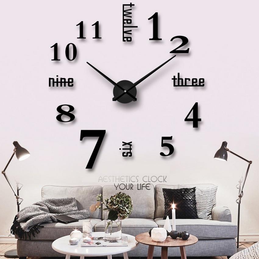 Đồng hồ trang trí treo tường - gắn tường sáng tạo 3D DH01-V Decoshop68 giá tốt