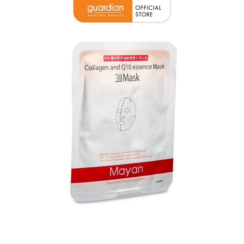 Mặt nạ 3D Mayan Collagen Q10 ngăn chặn lão hóa 25ml nhập khẩu