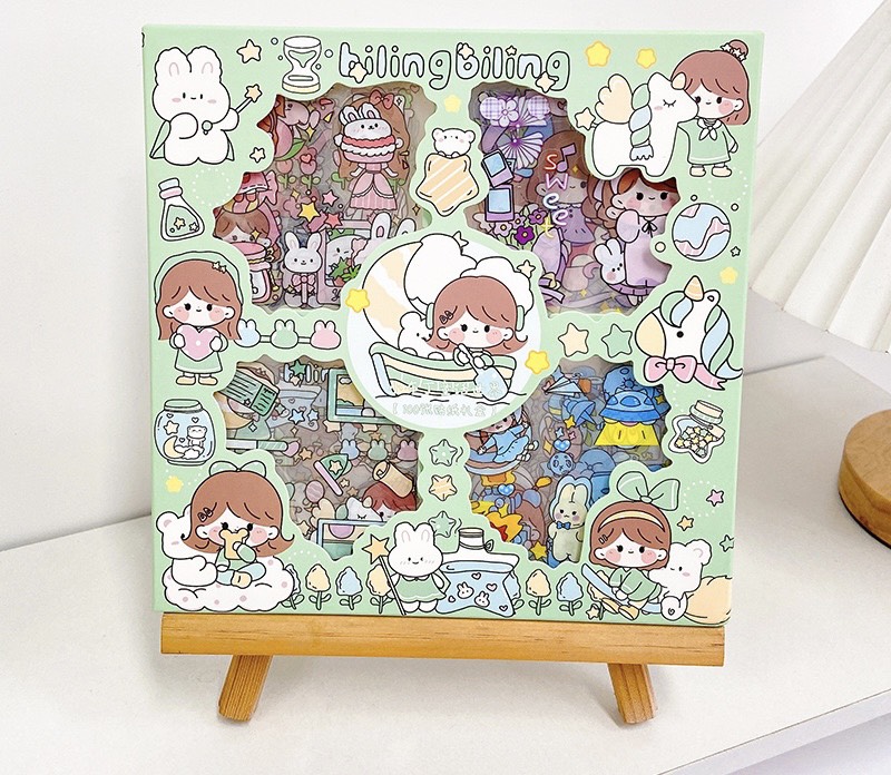 Sticker dán nhãn dùng để trang trí, làm sổ, bình nước