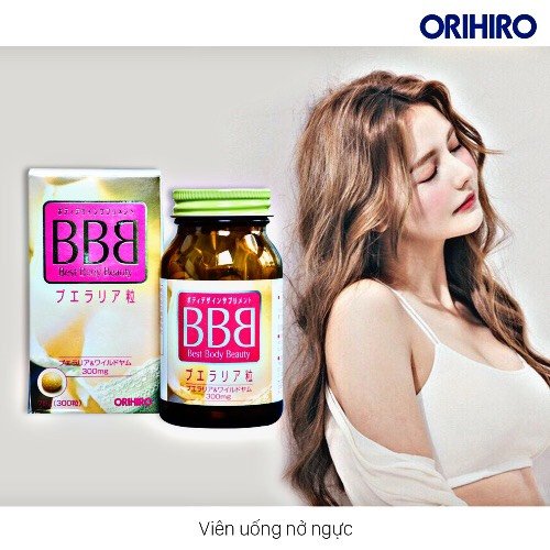 viên uống giúp tăng nở ngực bbb best beauty body orihiro nhật bản 3
