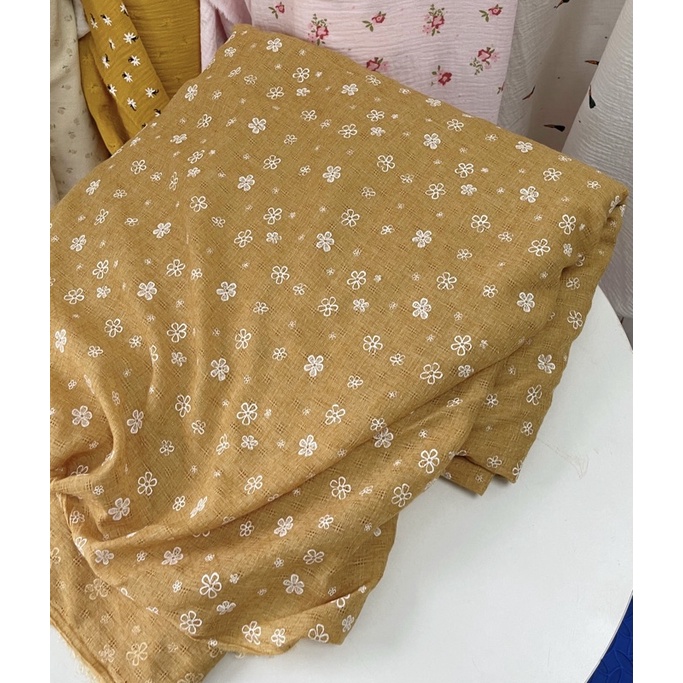 vải boi đục lỗ hoa mai siêu mềm