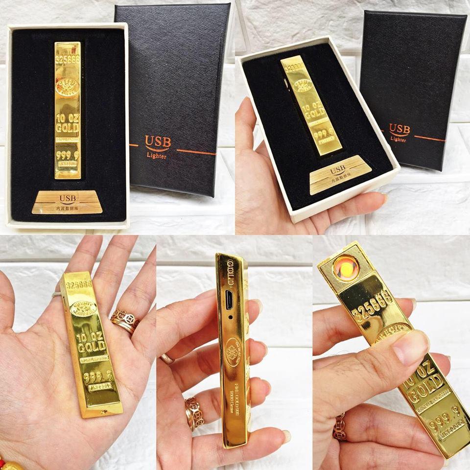 BẬT LỬA ĐIỆN HÌNH THỎI VÀNG 9999