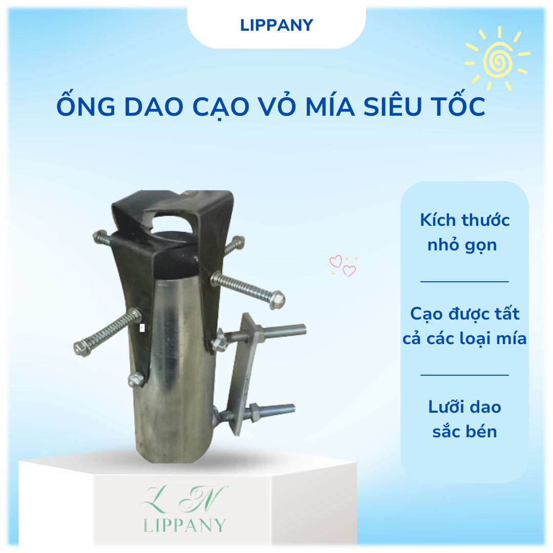 Ống Dao Cạo Vỏ Mía Siêu Tốc - 4 lưỡi thép