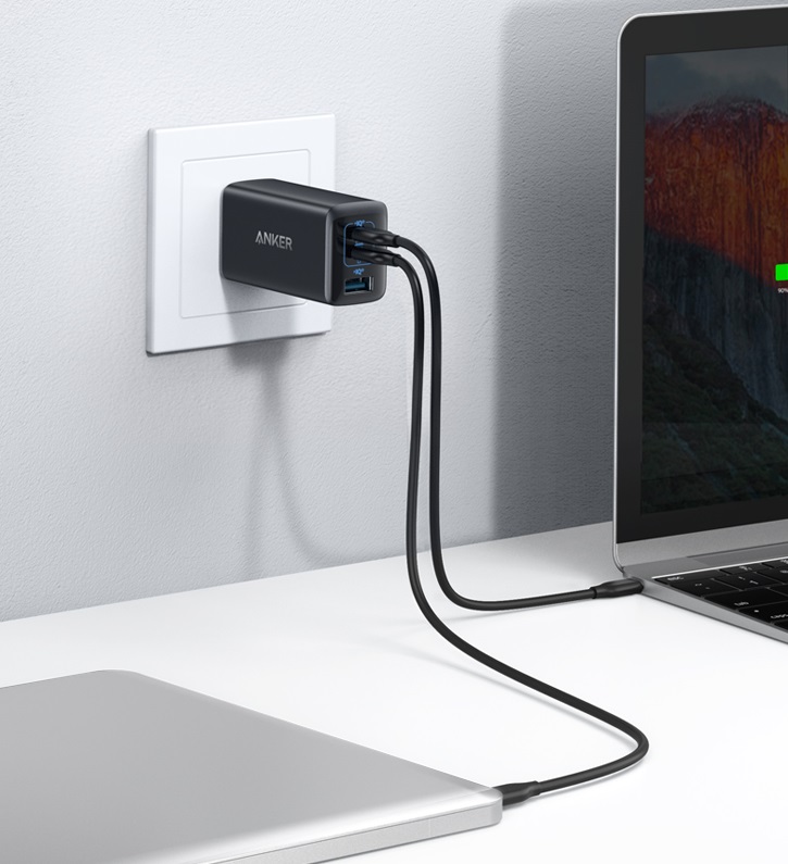 Củ sạc nhanh Anker 67W 3 cổng 2C1A IQ4 ...