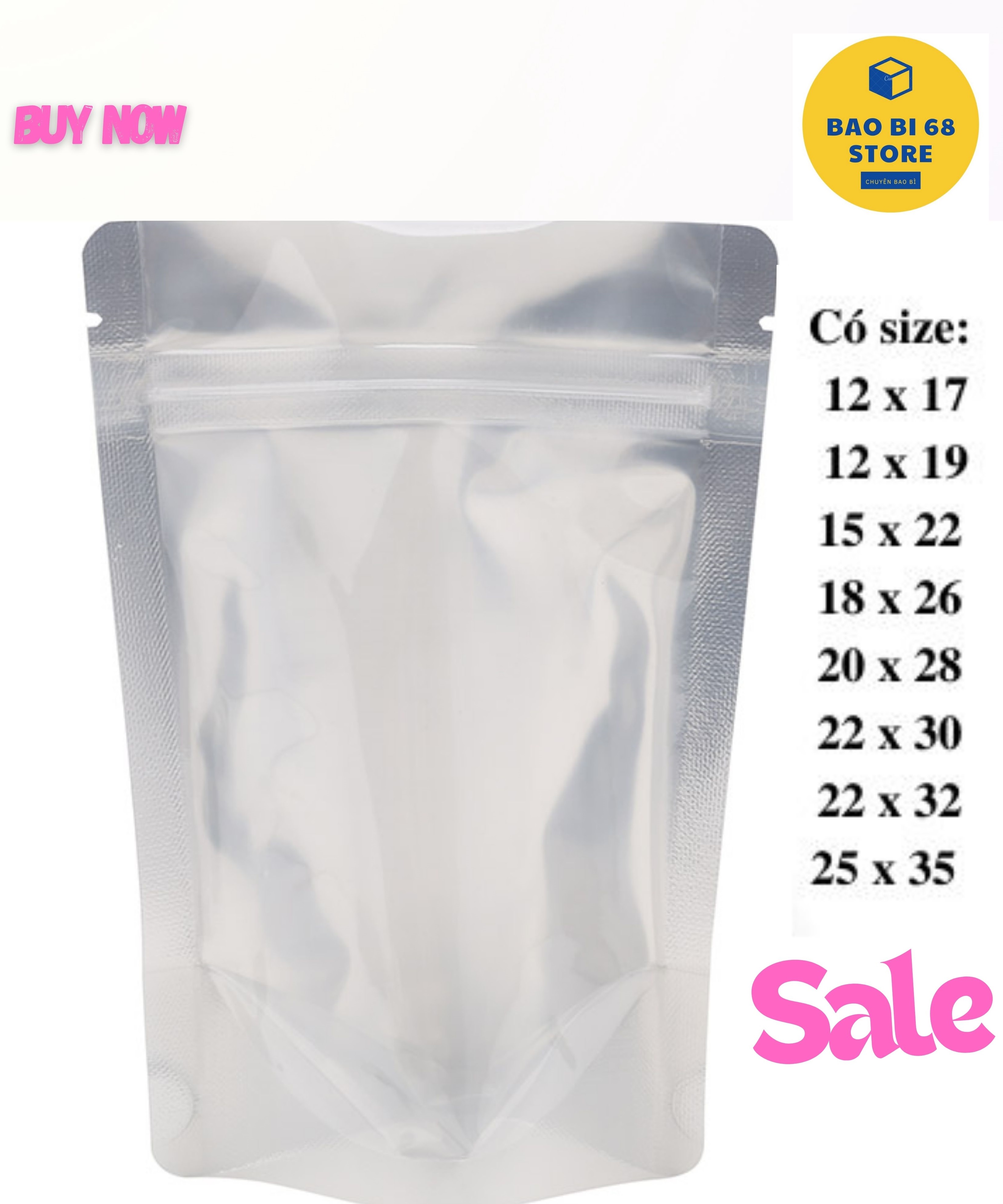 1kg Silver Zip Bag with Standing Bottom