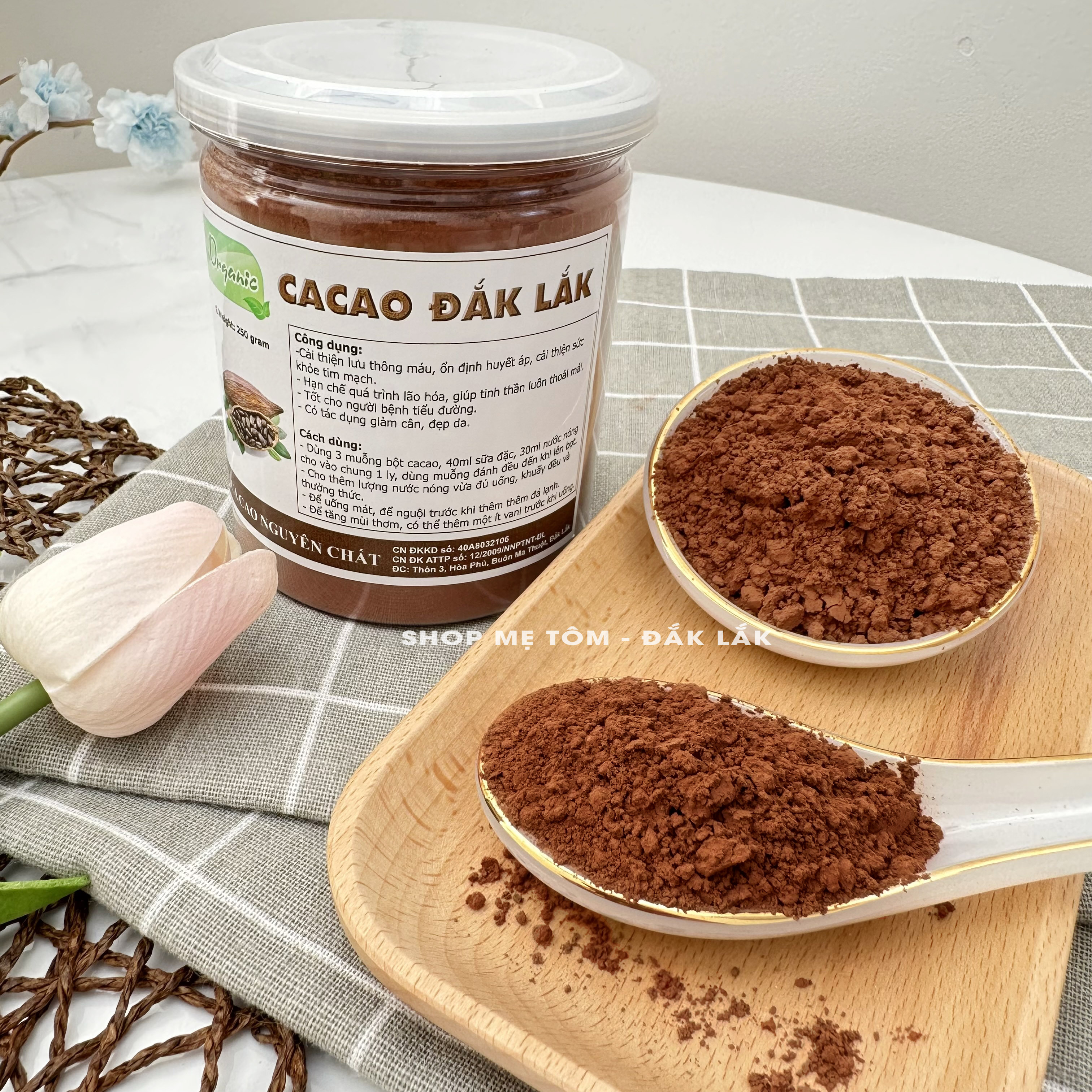 Bột Ca Cao ĐăkLăk Nguyên Chất Loại 1 Đậm Đà (Bột Cacao)