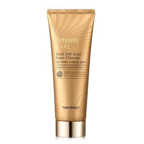 Sữa rửa mặt chống lão hóa ốc sên vàng 24k Tonymoly Intense Care Gold 24k Snail Foam Cleansing