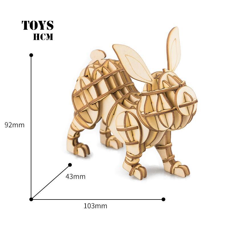 [HCM]Đồ chơi trẻ em mô hình 3D CÁC CON VẬT lắp ghép