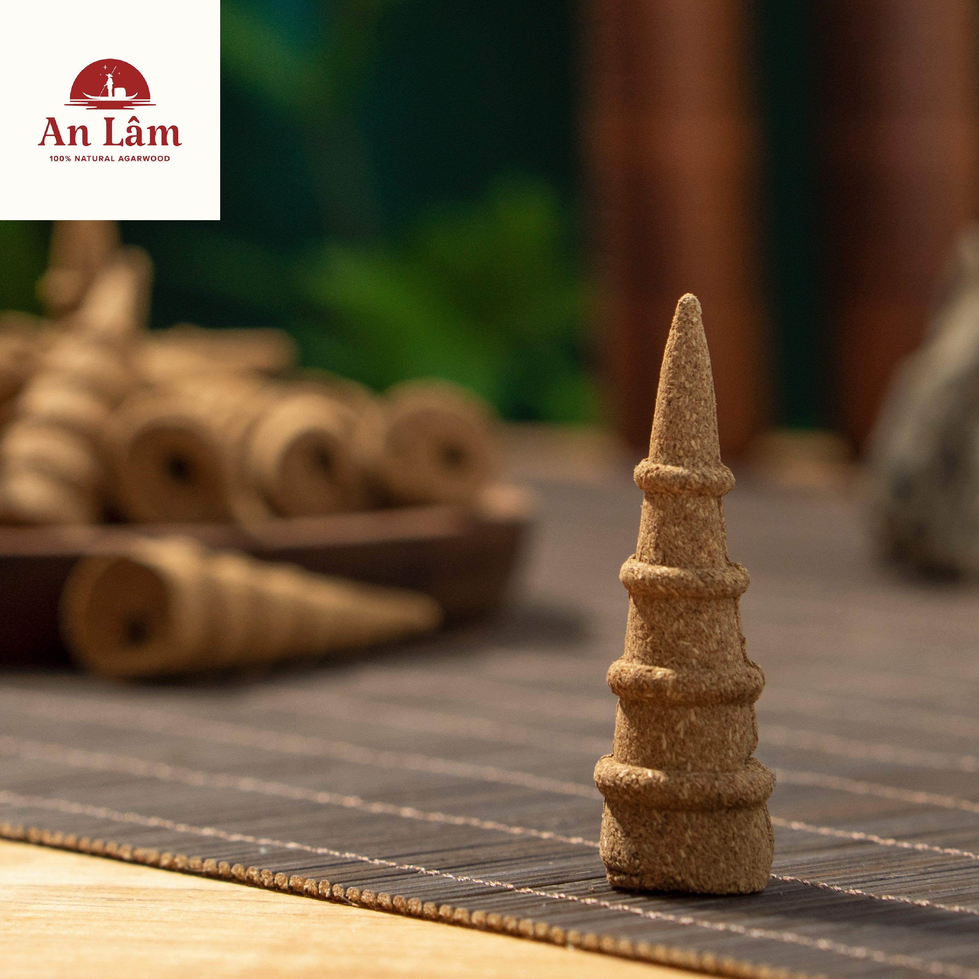 Premium Natural Agarwood Insence Cones - An Lam