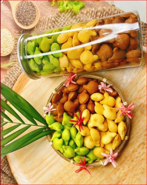 Bánh Gấu Nhân Kem Sữa và Mix 3 Vị SIÊU BỰ 420g: Kem sữa, Chùm Ngây, Socola béo ngọt thơm bùi ăn vặt ty ty shop