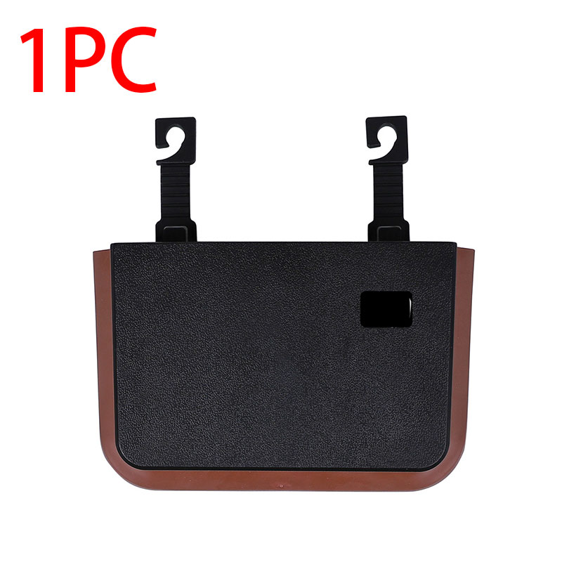 Car Seat Back Storage Bag ABS Organizer Hanging Trash Waterproof Pocket