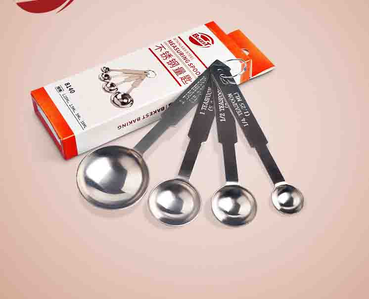 Bộ muỗng đong inox set 4 chiếc
