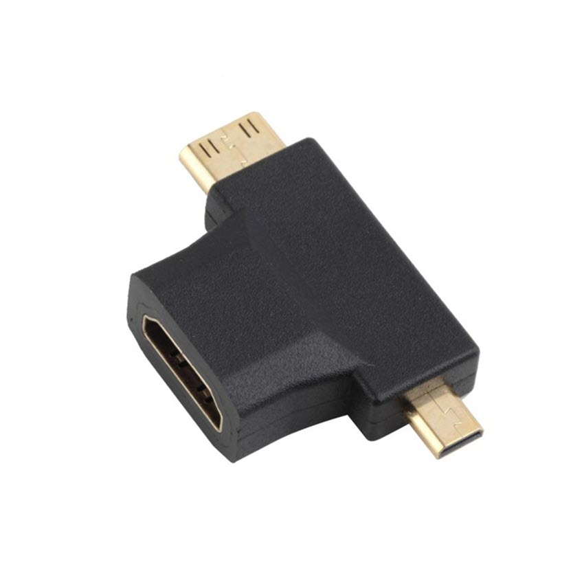 Đầu Chuyển Mini / Micro HDMI to HDMI 3in1