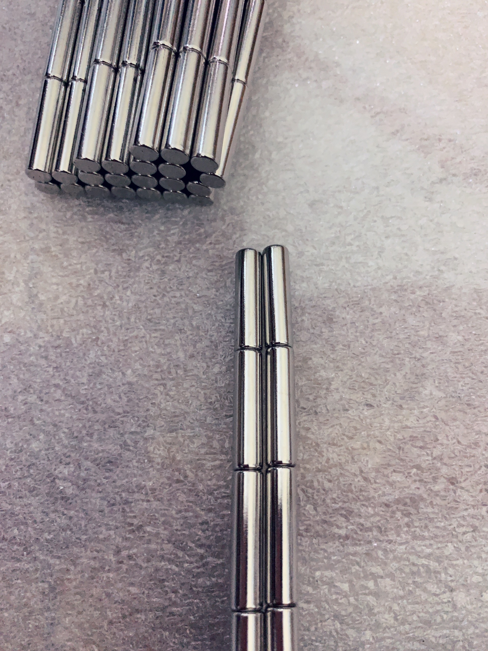 (HÌNH TRỤ) 10 viên nam châm đất hiếm kích thước 5x20mm N50