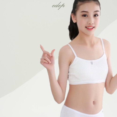 Áo lá bra học sinh cotton tăm 6059