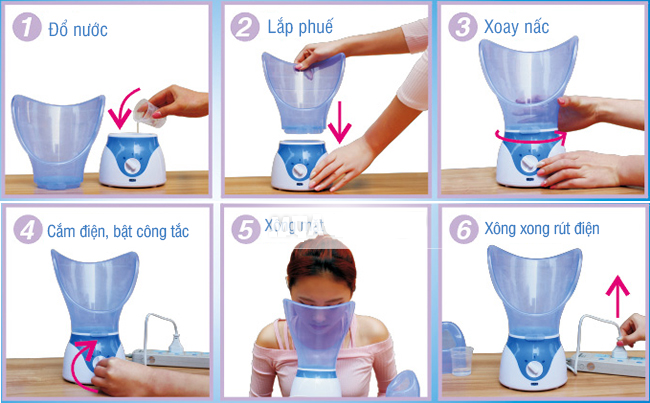 Máy xông hơi mặt mũi