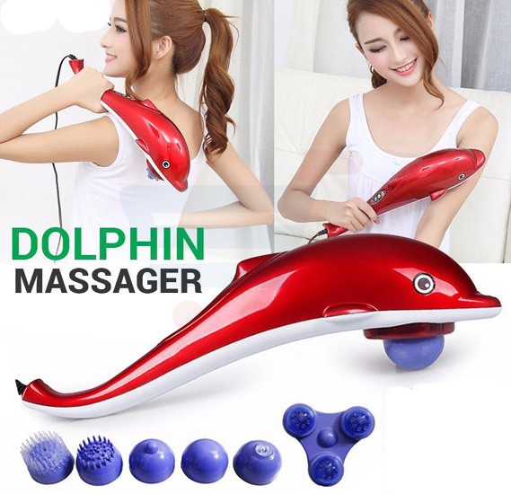 Máy massage cầm tay cá heo loại lớn.Máy massage cầm tay cá heo loại tốt dùng điện mát xa toàn thân thư giản sau ngày dài mệt mỏi