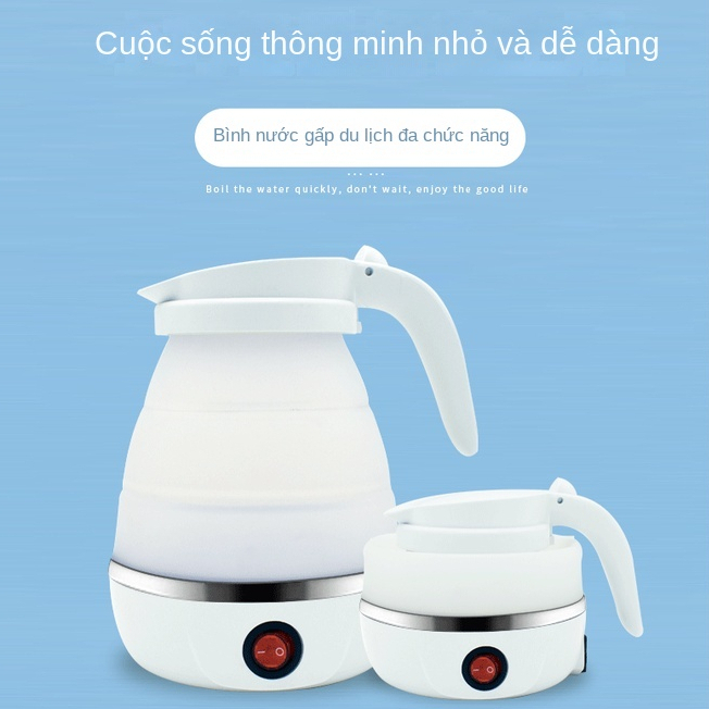 Ấm đun nước gấp gọn du lịch bằng Silicon