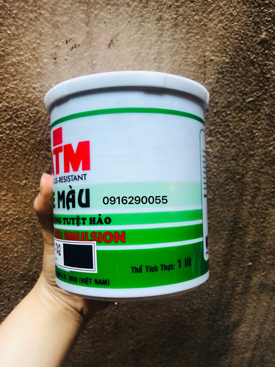 Ve đen ATM (1Lit) - sơn nhà và chậu cảnh