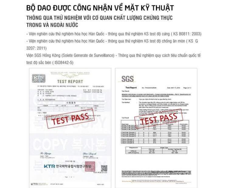 Bộ dao 7 món Lock&Lock Chef Collection CKK301