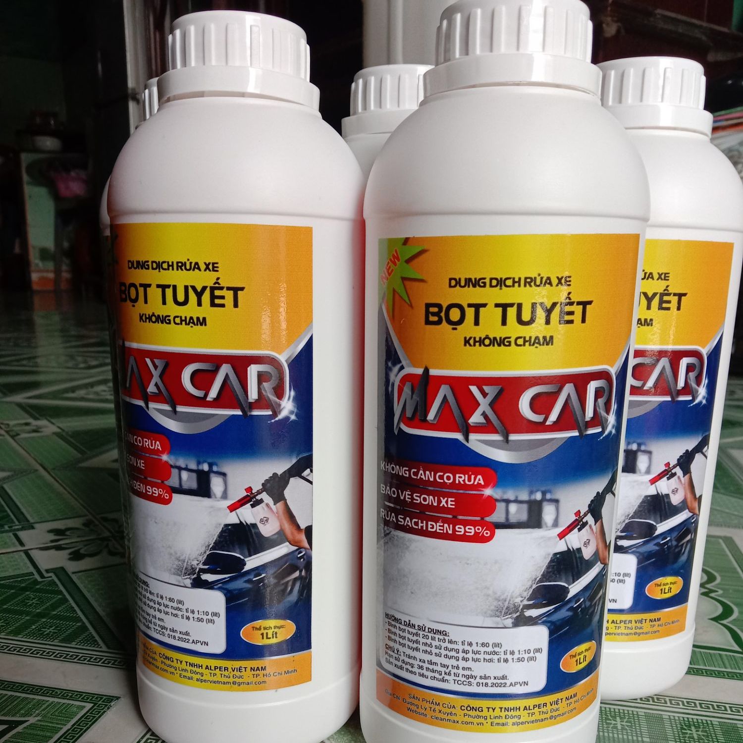 Nước rửa xe không chạm MAX CAR 1lít.