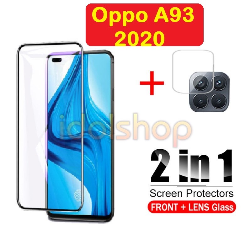 Miếng Dán Cường Lực Full màn Cho Oppo A93 2020,Cường lực Camera Oppo A93