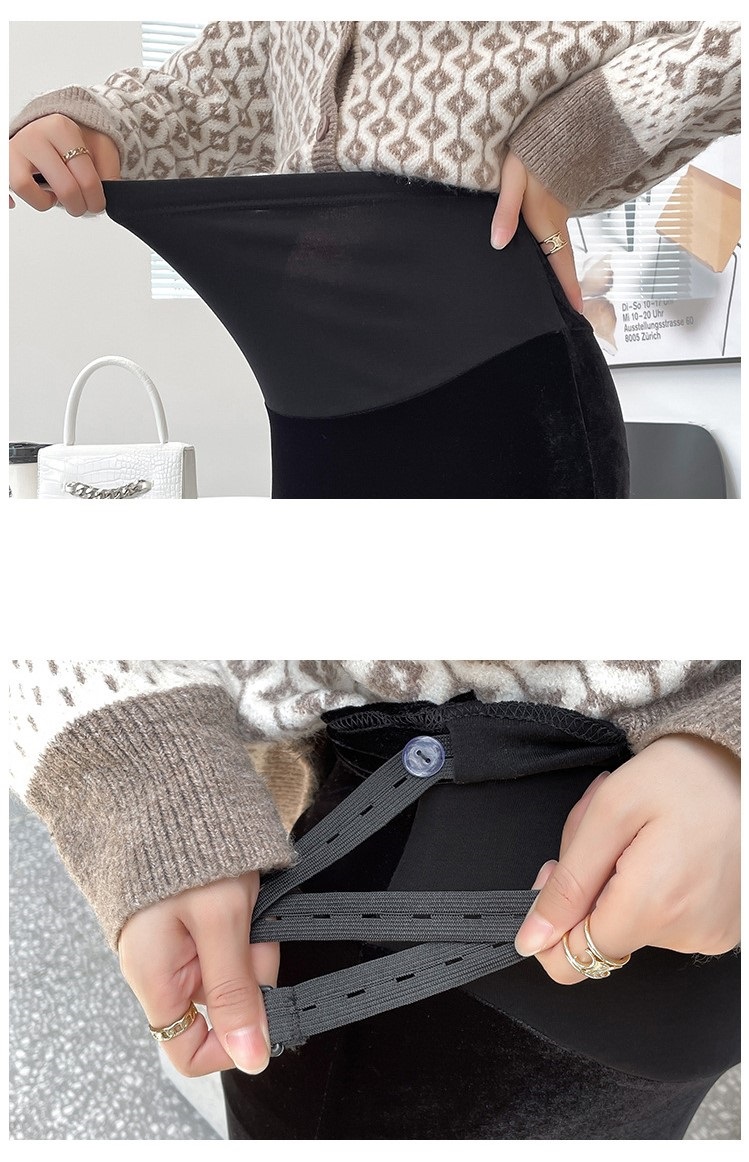 Chân Váy Bầu Xinh CVB62 nhung dài