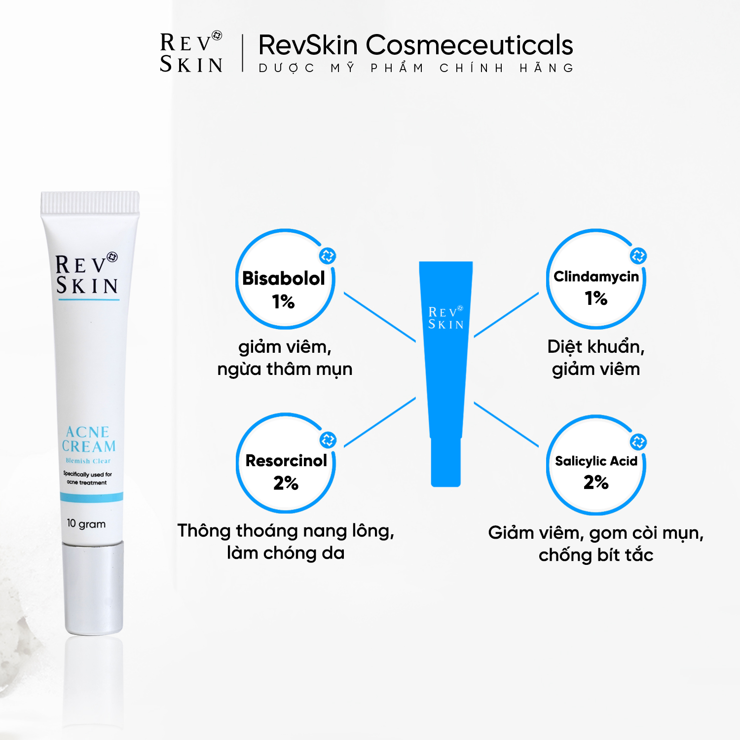 Kem Chấm Mụn RevSkin Acne Cream - 10g