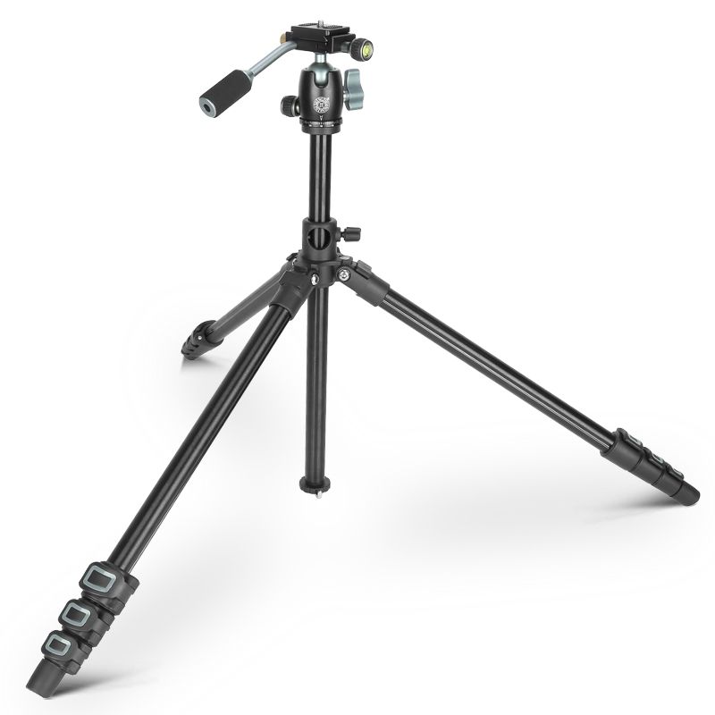 Chân Máy ảnh Beike Q-202F có trục ngang chụp ảnh, quay phim đa dụng