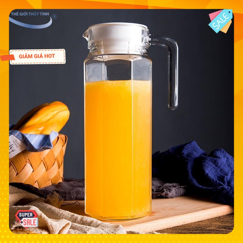 Bình Thủy Tinh Miệng Rót Bát Giác 1 Lít Deli