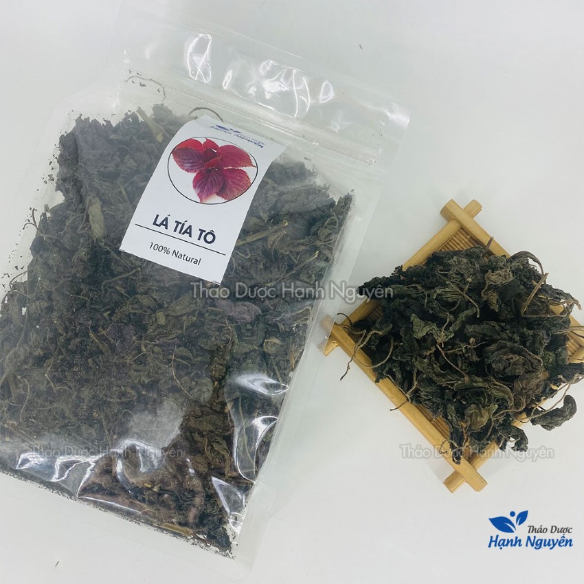 Lá tía tô khô 100g, thơm, sạch, pha trà, xông hơi giải cảm, giúp làm ấm cơ thể, tăng cường đề kháng