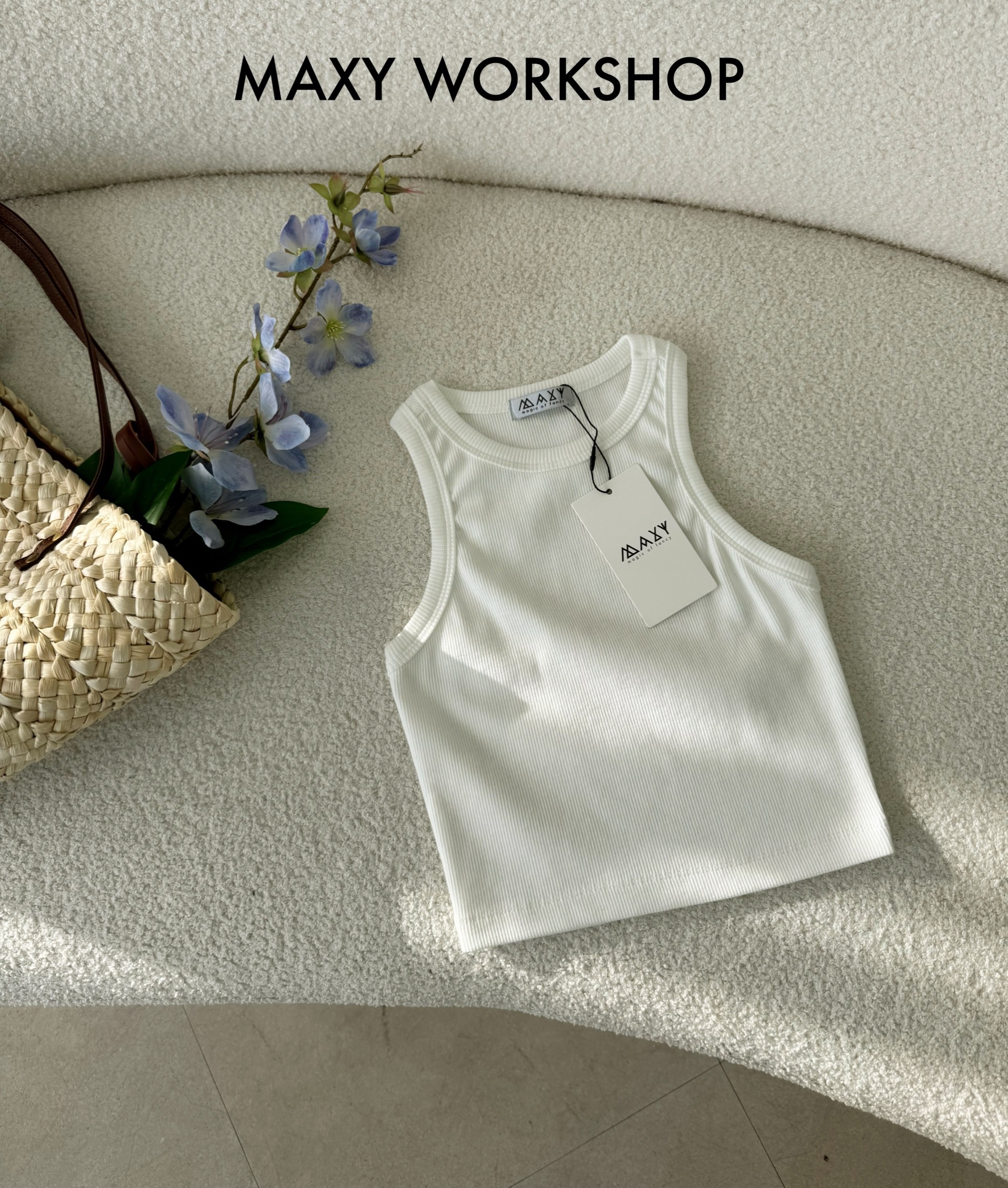 Áo croptop thun Tanktop Tee Maxy Workshop