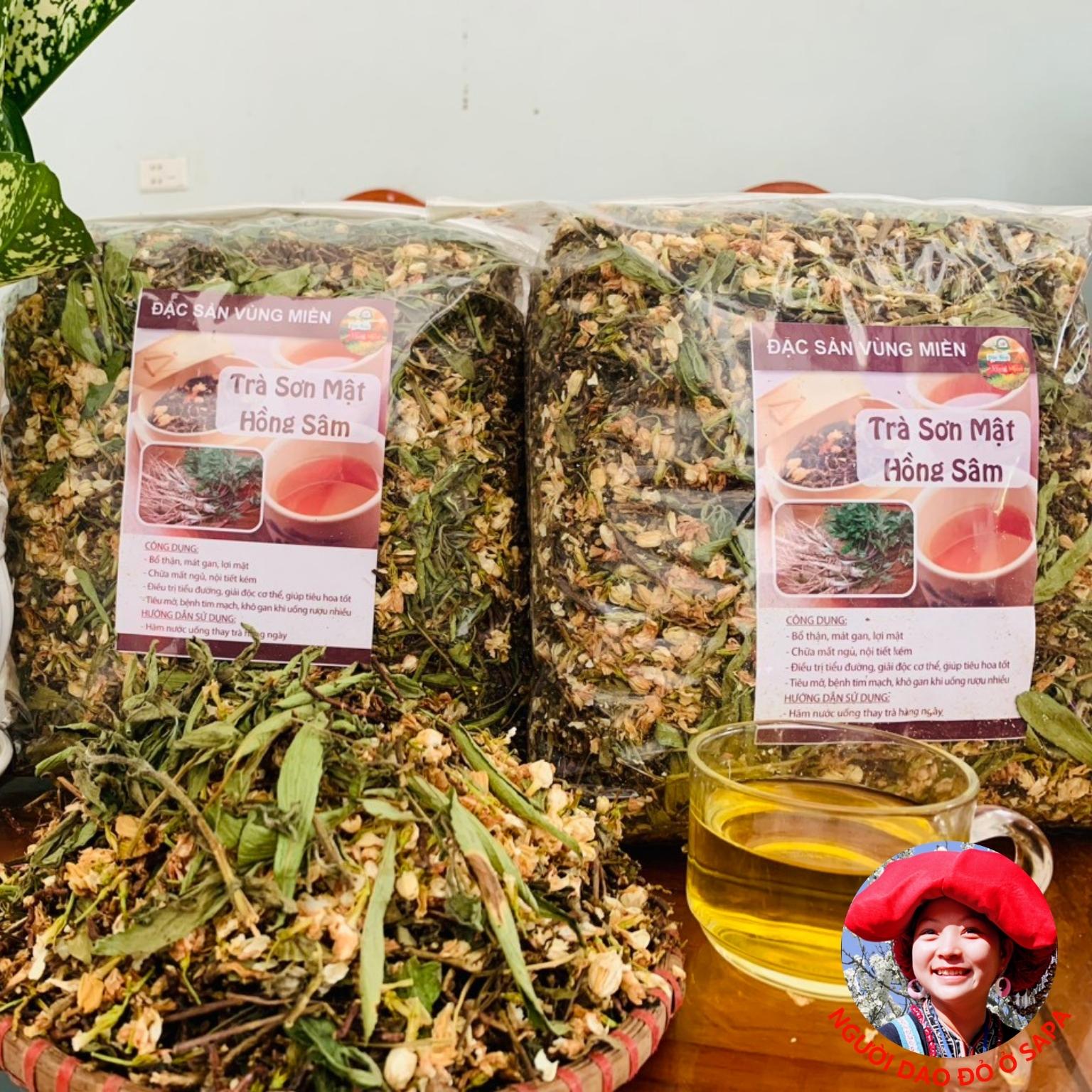 Trà Sơn mật Hồng sâm loại 1 . Trà Sơn mật Hồng sâm loại đặc biệt, trà Sam hồng, Sâm hồng Sapa giải độc, mát gan, ngủ ngon